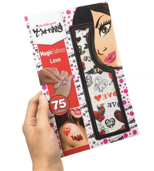PLAUbiamų TATUiruočių rinkinys ĮVAIRUS DIZAINAS 75 Vnt. TATUiruočių lipdukai