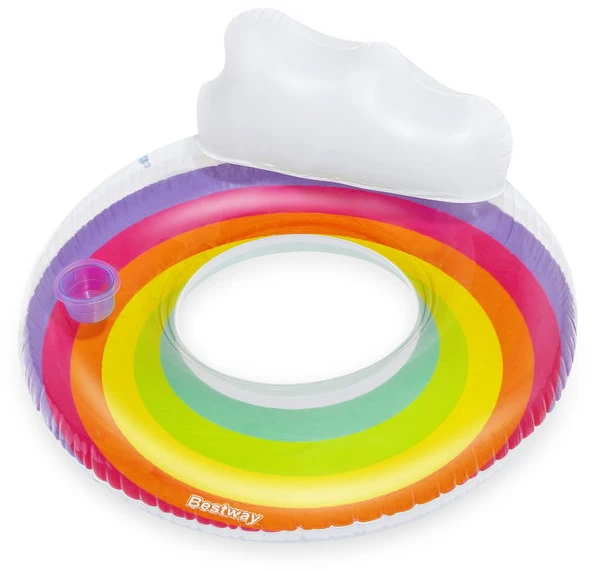 Plaukimo ratas Bestway Rainbow Dreams, Ø 107 cm