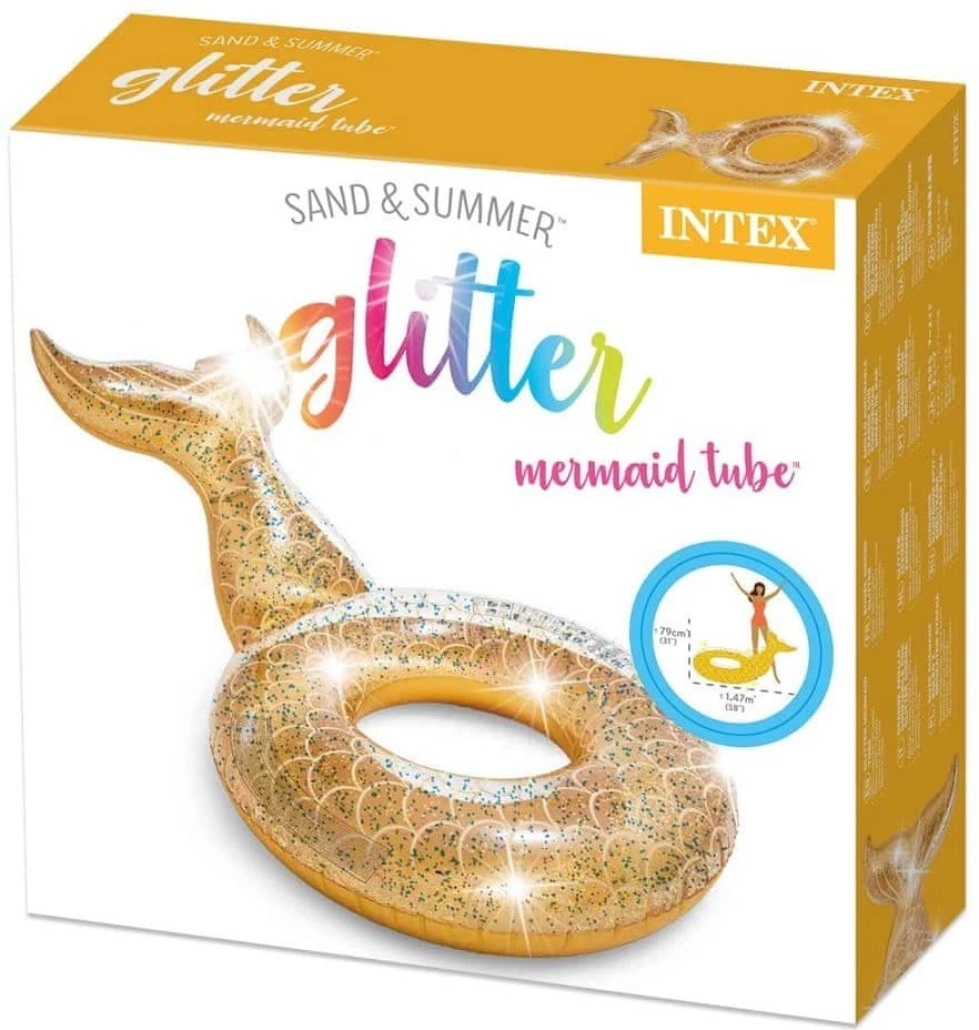 Plaukimo ratas Mermaid Tail Intex, 175 X 119 cm