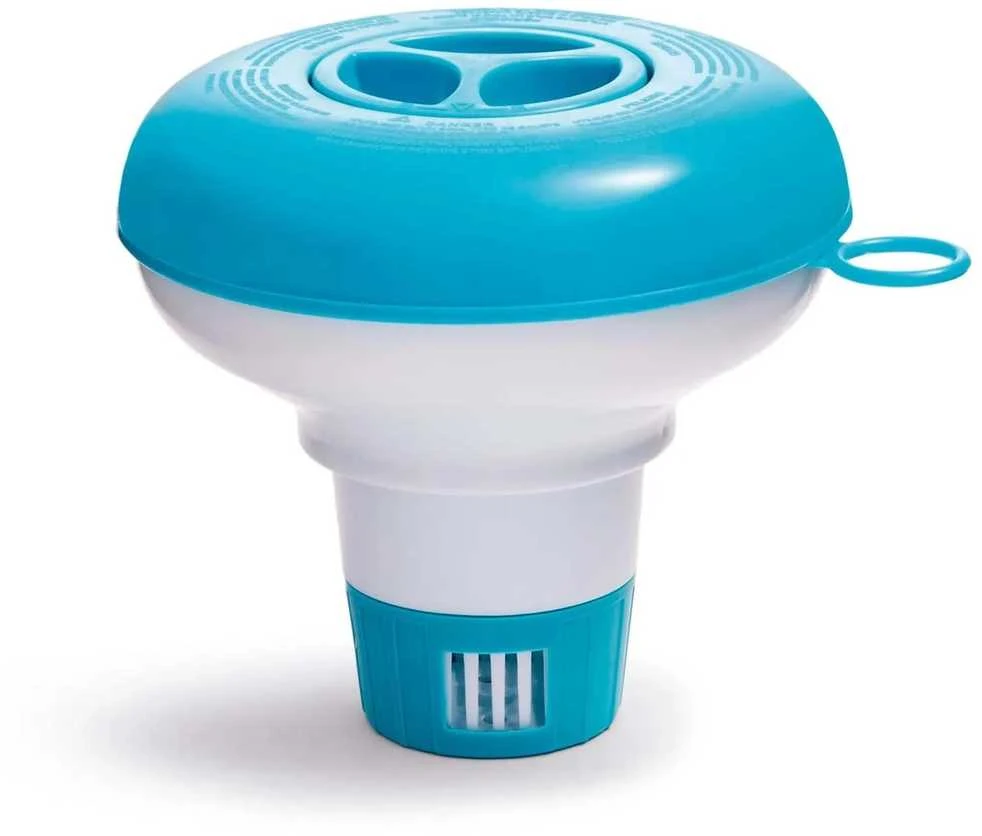 Intex Plaukiojantis cheminių medžiagų dozatorius + 0,5kg daugiafunkcinių tablečių