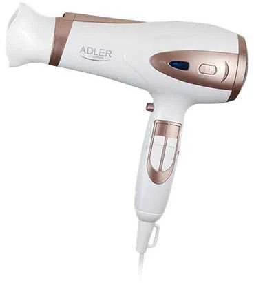 Adler | Plaukų džiovintuvas | AD 2248 | 2400 W | Number of temperature settings 3 | Ionic function | Diffuser nozzle | Baltas