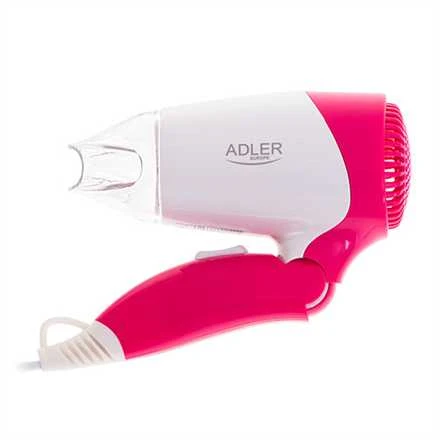Adler | Plaukų džiovintuvas | AD 2259 | 1200 W | Number of temperature settings 2 | Baltas/Rožinė