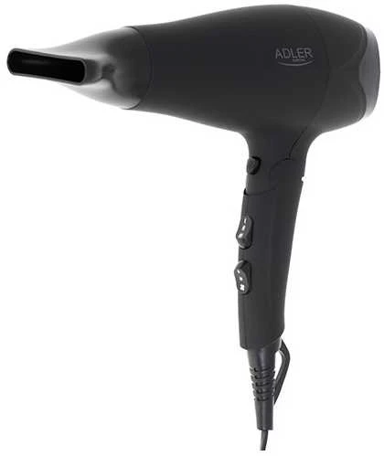 Adler | Plaukų džiovintuvas | AD 2267 | 2100 W | Number of temperature settings 3 | Diffuser nozzle | Juodas