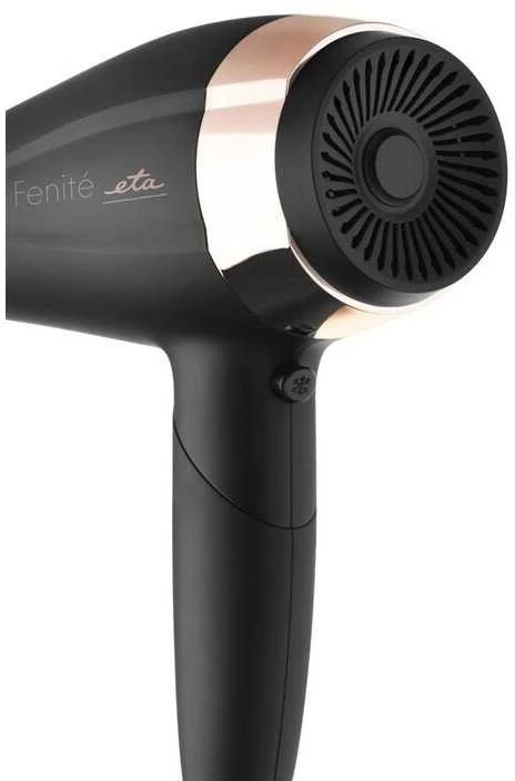 Plaukų džiovintuvas ETA 732090020 Fenité | 2200 W | Temperatūros nustatymų skaičius 3 | Jonų funkcija | Difuzoriaus antgalis | Juodos spalvos