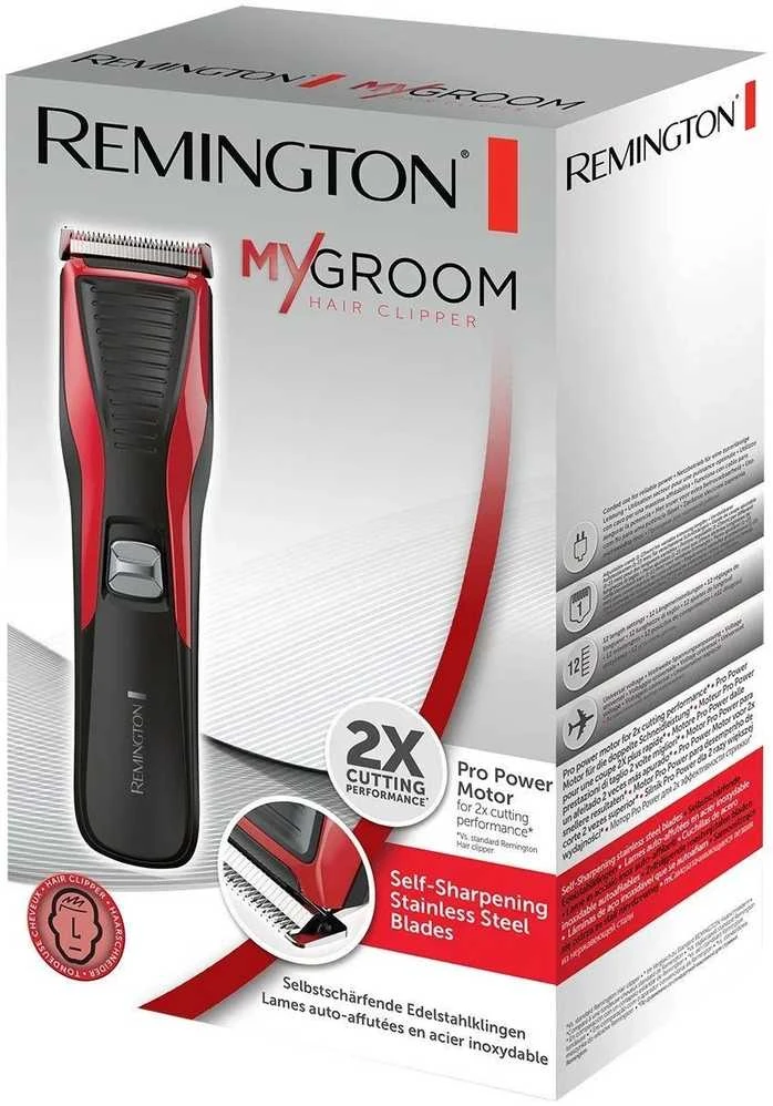 Remington Hair clipper HC5100 Juoda, Raudona