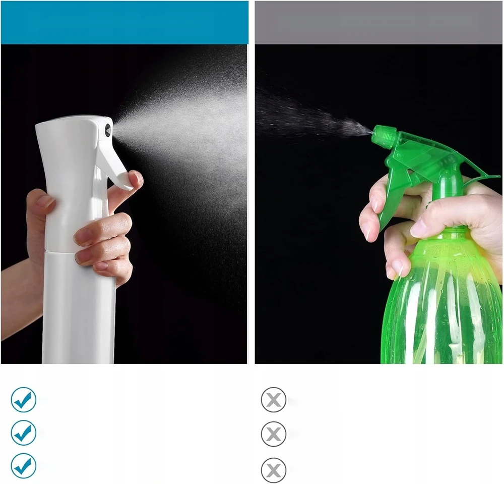 PLAUKŲ LAKŠKAS 200 ml NUOLATINIS MIGLAS ERGONOMIC Baltas purškiklis