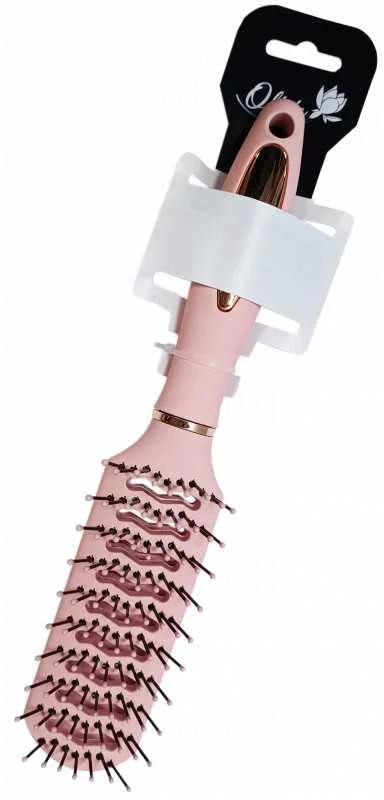 Besk OLIVIA Plaukų šepetys 23cm šviesiai rožinis (1 vnt.)