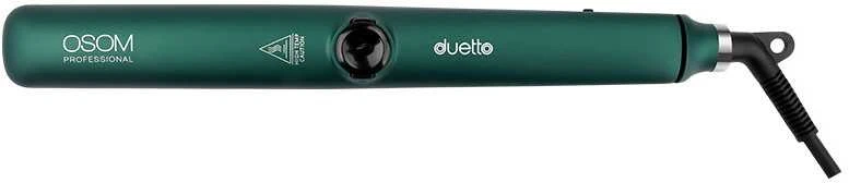 Plaukų tiesintuvas OSOM Professional Duetto Automatic Steam & Infrared Plaukų tiesintuvas Žalias OSOMP089GR, su garų ir infraredo funkcijomis, žalios spalvos