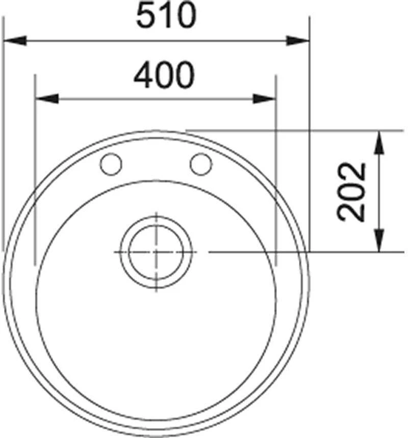 Granitinė plautuvė Franke Ronda, ROG 610-41, užkemšamas ventilis, rusvai gelsvas