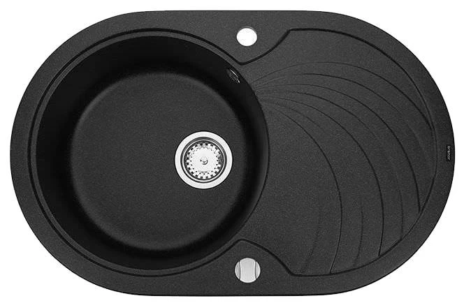 Granitinė plautuvė Franke Ronda, ROG 611-62, užkemšamas ventilis, Onyx