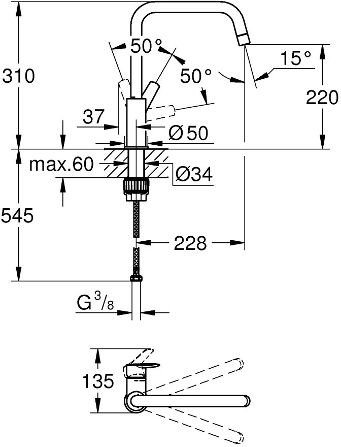 Grohe Start OHM sink