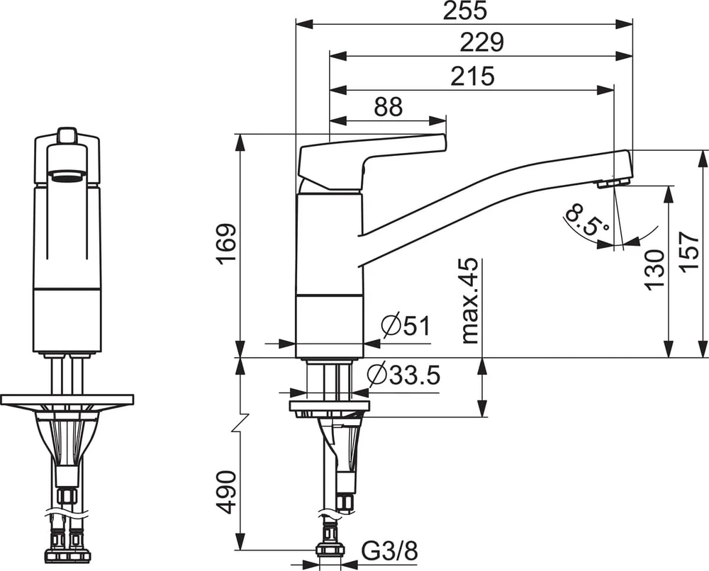 Grohe Start Eco virtuvinis maišytuvas, chromas