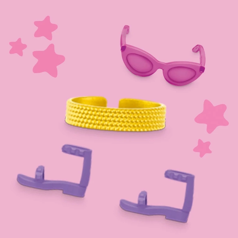 Hasbro „Play-Doh Barbie Papuošalai ir brangakmeniai, papildai modeliavimo masės rinkiniui“