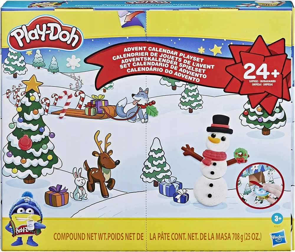PLAY-DOH CASTRY DIDELIS ADVENTO KALENDORIUS 24 STAIGMENAI 24 VAMZDŽIAI