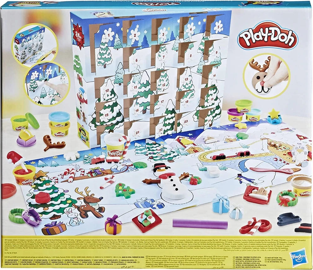 PLAY-DOH CASTRY DIDELIS ADVENTO KALENDORIUS 24 STAIGMENAI 24 VAMZDŽIAI