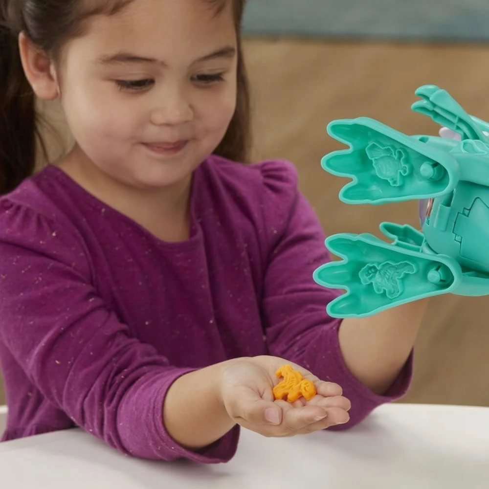 Hasbro Play-Doh plastelinas, valgantis dinozauras (F1504)