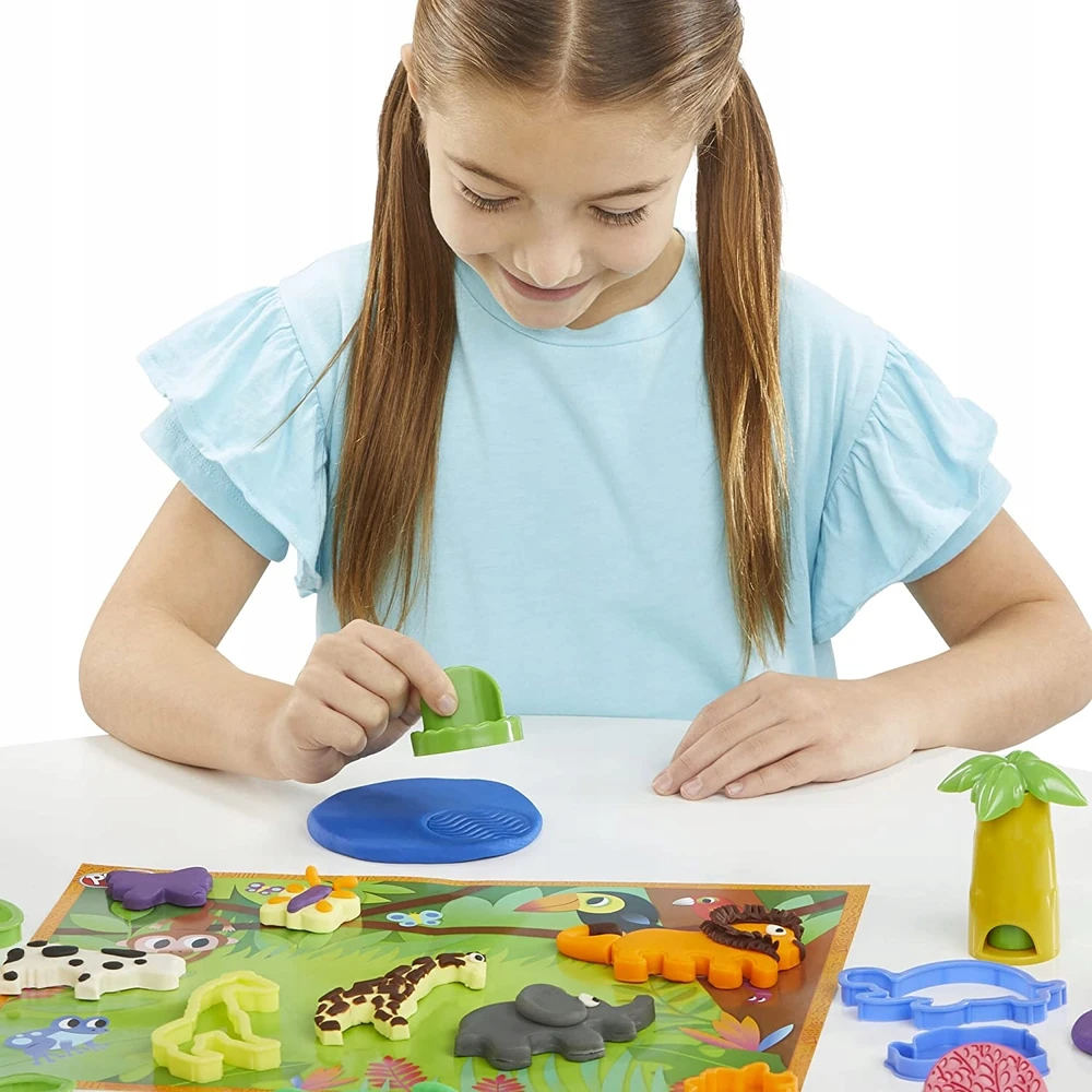 PLAY-DOH CASTRY RINKINYS ANIMALS ADVENTURE 10 VAMZDŽIŲ 45 PRIEDAI
