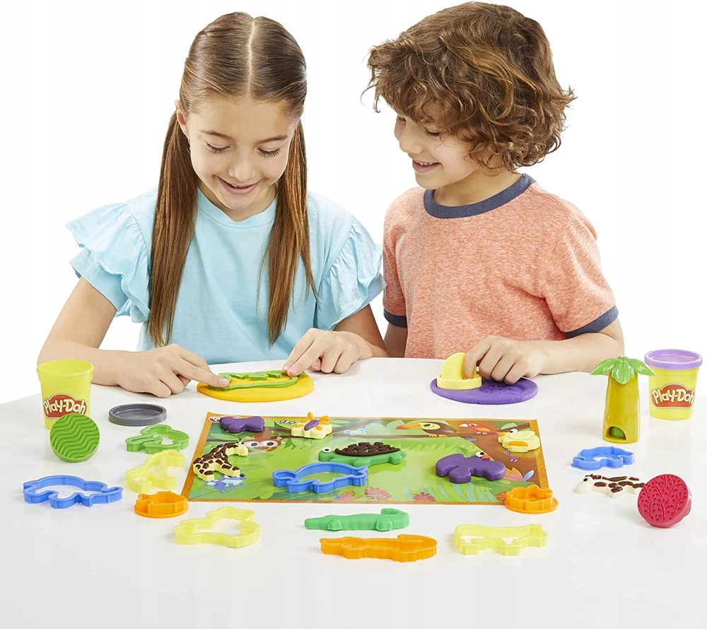 PLAY-DOH CASTRY RINKINYS ANIMALS ADVENTURE 10 VAMZDŽIŲ 45 PRIEDAI