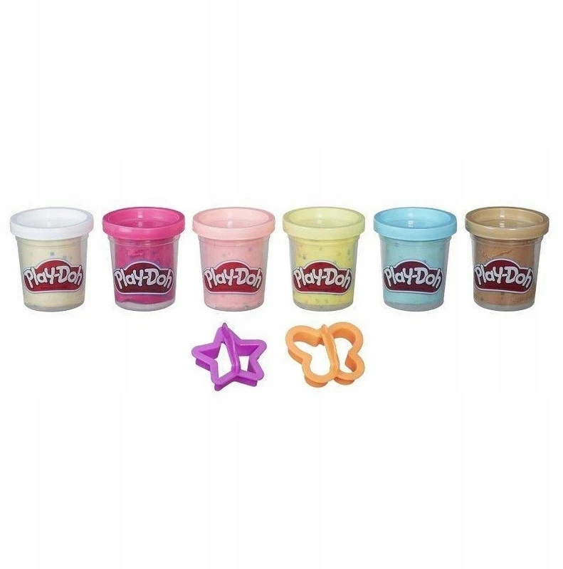 PLAY-DOH CASTRY RINKINYS KONFETI PASTA 6 VAMZTELIŲ VAMZTELIŲ PRIEDAI