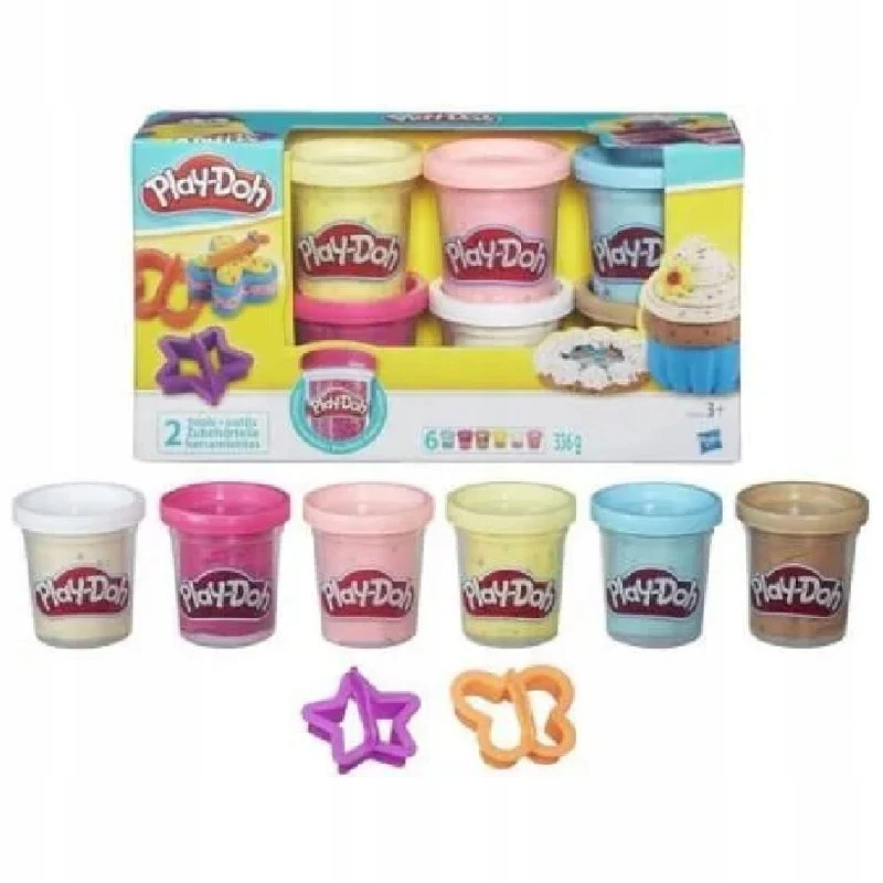 PLAY-DOH CASTRY RINKINYS KONFETI PASTA 6 VAMZTELIŲ VAMZTELIŲ PRIEDAI