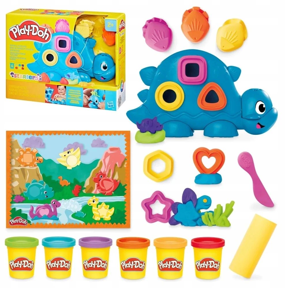 PLAY-DOH žaidimų rinkinys Formos ir spalvos Dino