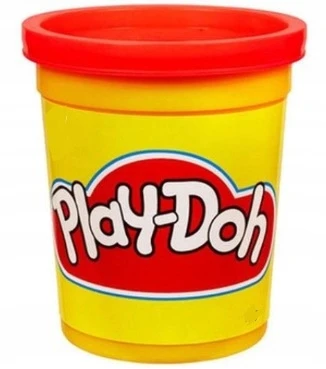 Play-Doh Hasbro Žaiskite Doh Single Tube ant padėklo, raudona