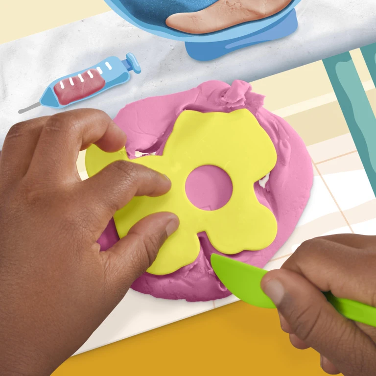 Play-doh "mano Veterinaras" rinkinys su 8 spalvų mase