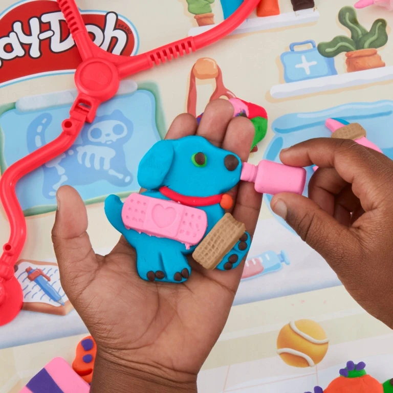 Play-doh "mano Veterinaras" rinkinys su 8 spalvų mase