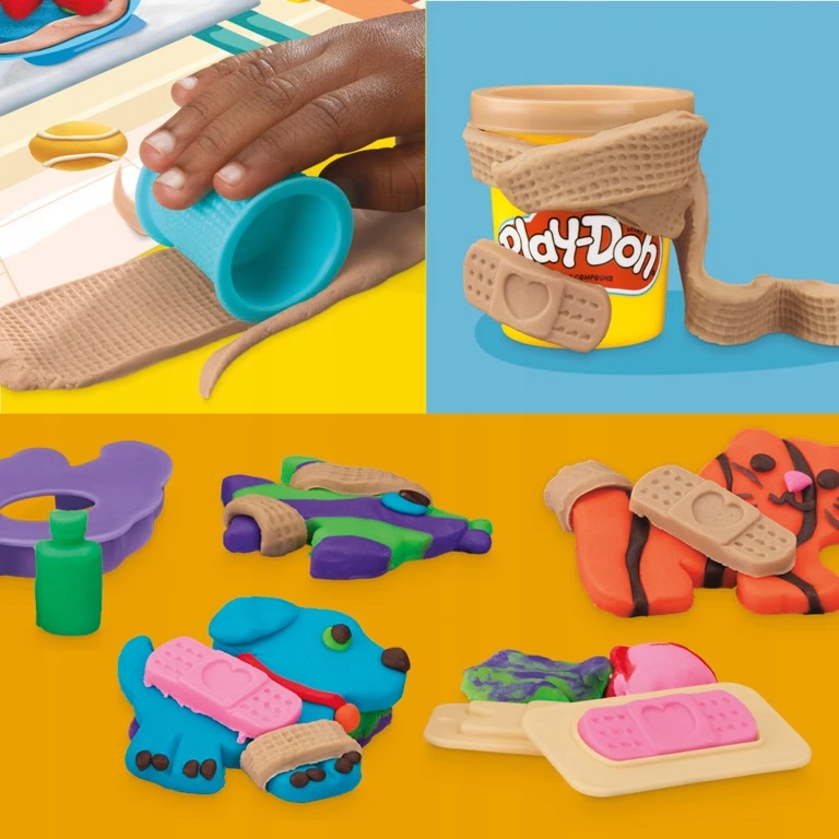 Play-doh "mano Veterinaras" rinkinys su 8 spalvų mase