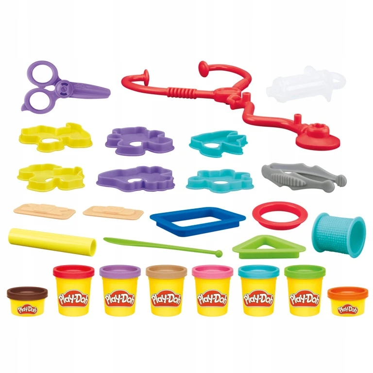 Play-doh "mano Veterinaras" rinkinys su 8 spalvų mase