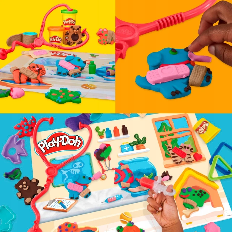 Play-doh "mano Veterinaras" rinkinys su 8 spalvų mase