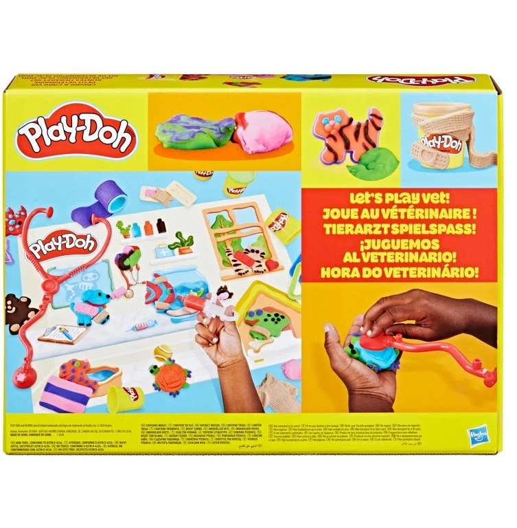 Play-doh "mano Veterinaras" rinkinys su 8 spalvų mase