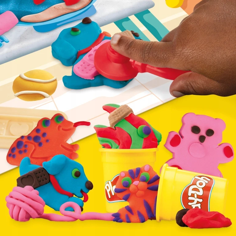 Play-doh "mano Veterinaras" rinkinys su 8 spalvų mase