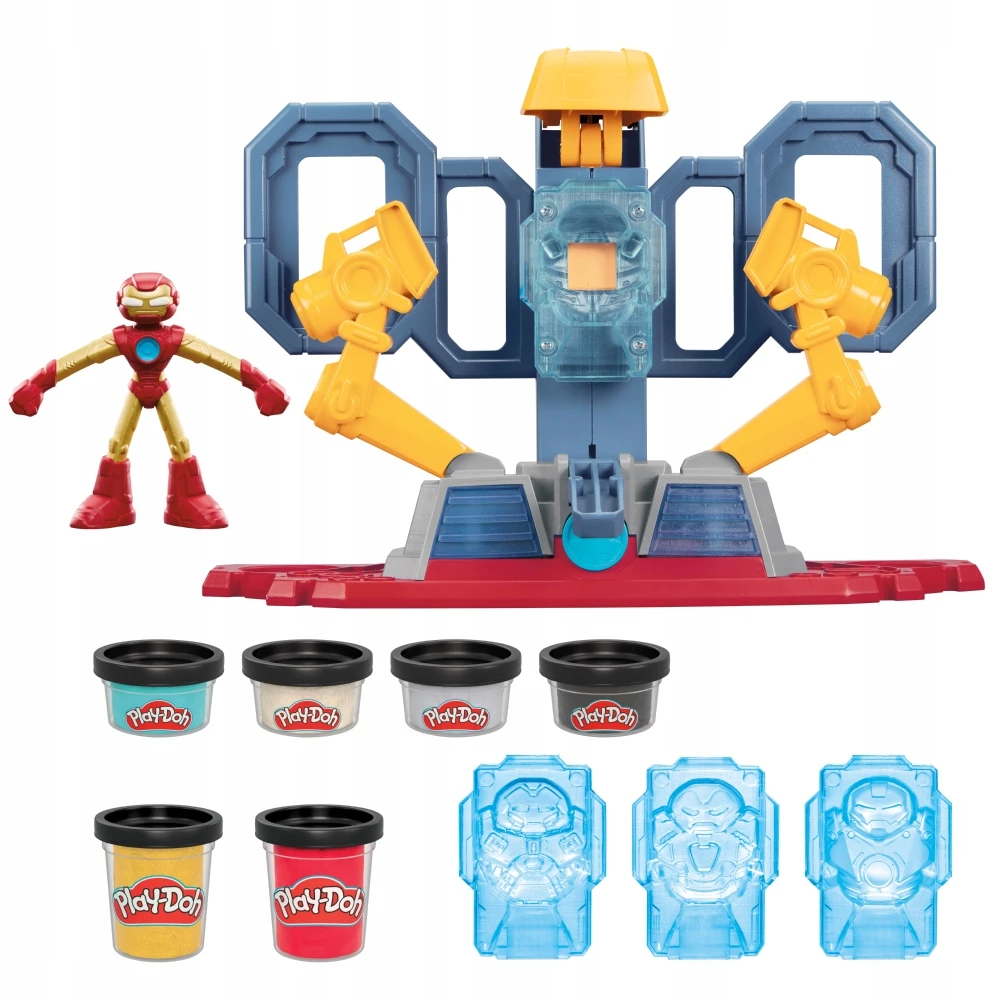 PLAY-DOH MARVEL CASTRY DIDELIS RINKINYS LABORATORIJA IRON MAN LIGHT SOUND