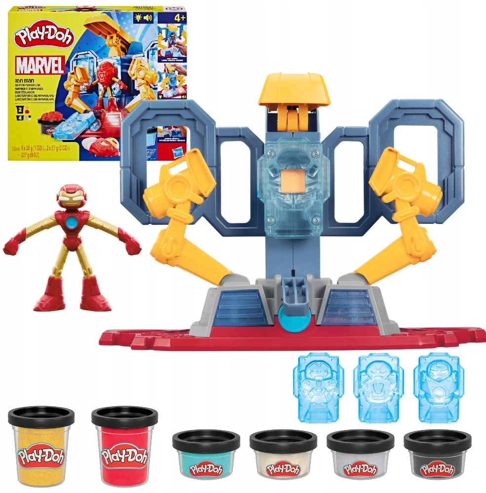 PLAY-DOH MARVEL CASTRY DIDELIS RINKINYS LABORATORIJA IRON MAN LIGHT SOUND