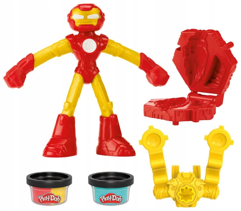 PLAY-DOH Marvel Iron Man žaisti tešlą su G31065X0 paleidimo priemone