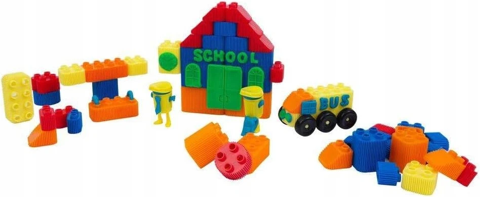 Play-doh Mokyklinis Rinkinys: 76 Detalės, Plastelinas ir Statybiniai Elementai