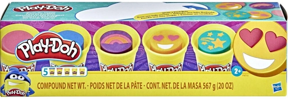 Hasbro PLAY-DOH Plastilinas „Linksmybės“, 5 vnt.