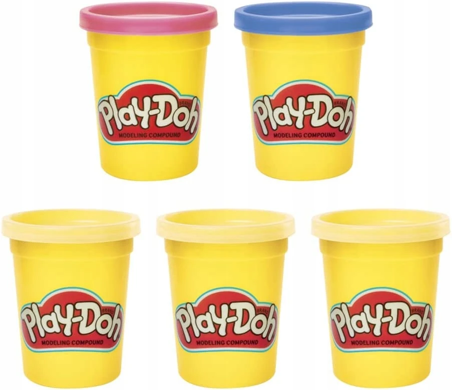 Hasbro PLAY-DOH Plastilinas „Linksmybės“, 5 vnt.