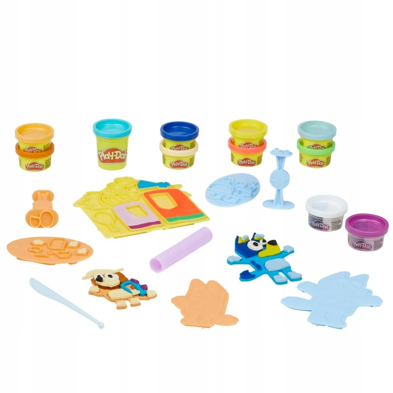 Lipdymo rinkinys vaikams Play-DOH Bluey, 11 indelių