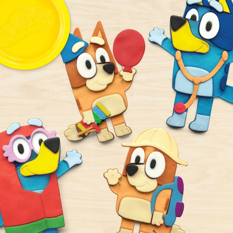 Lipdymo rinkinys vaikams Play-DOH Bluey, 11 indelių