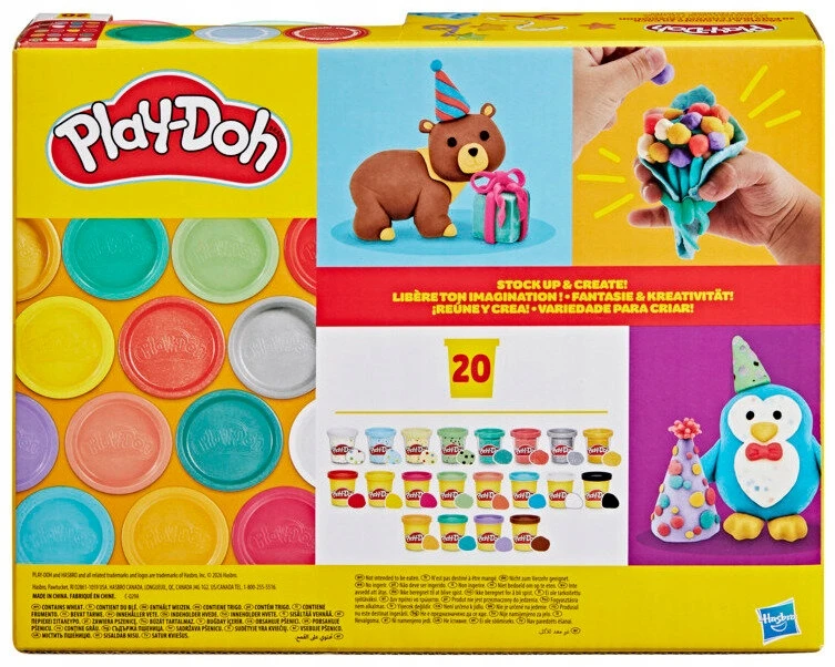 Play-Doh Play-Doh rinkinys Sukurkite ir švęskite CONFETTI GLITTER Hasbro 20 TUB
