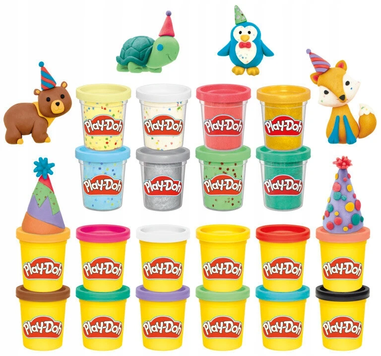 Play-Doh Play-Doh rinkinys Sukurkite ir švęskite CONFETTI GLITTER Hasbro 20 TUB