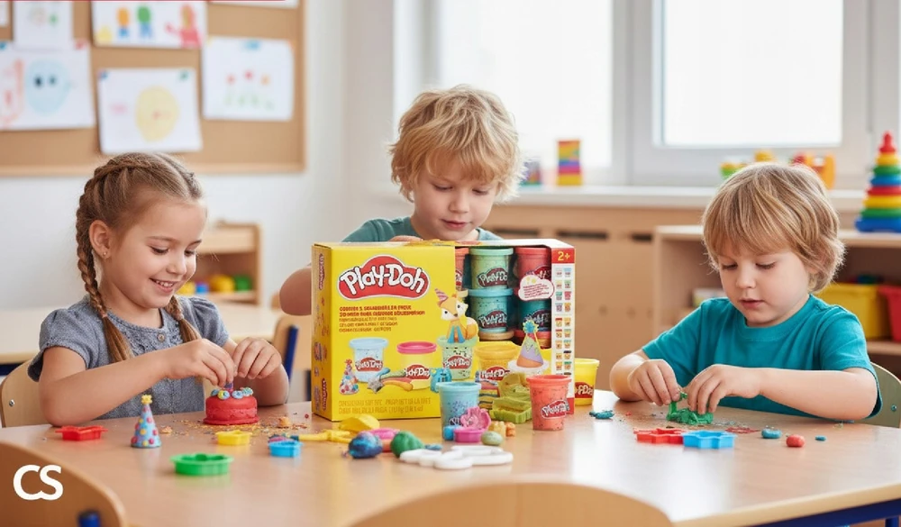 Play-Doh Play-Doh rinkinys Sukurkite ir švęskite CONFETTI GLITTER Hasbro 20 TUB