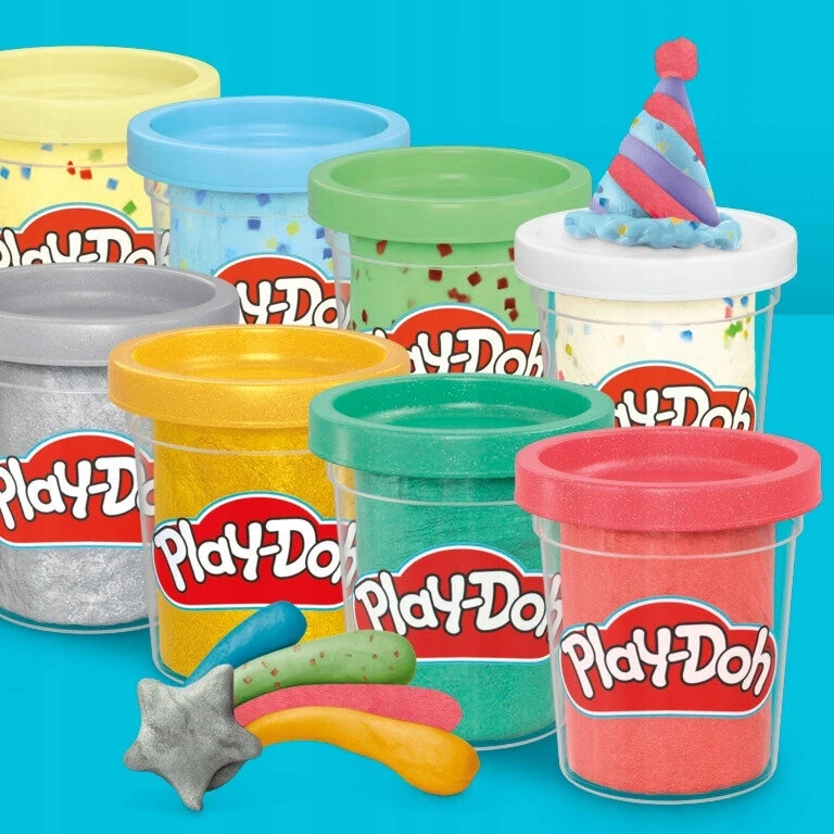 Play-Doh Play-Doh rinkinys Sukurkite ir švęskite CONFETTI GLITTER Hasbro 20 TUB