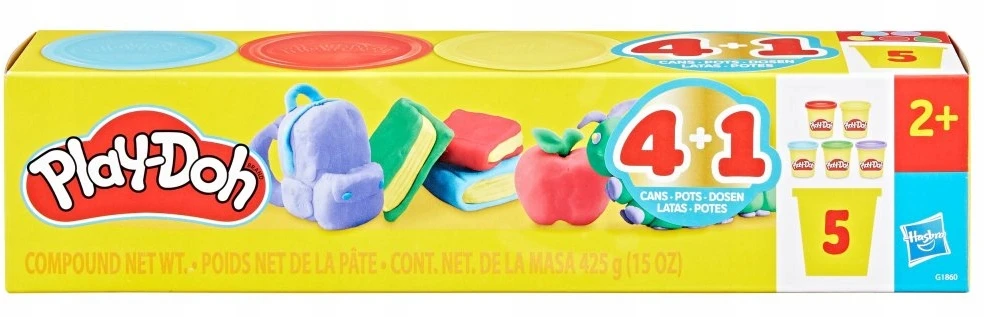 PLAY-DOH Plastilino rinkinys, 5 vnt.