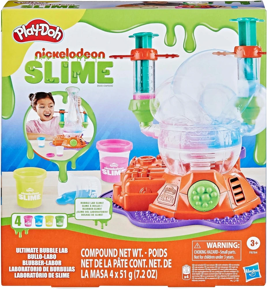 PLAY-DOH SLIME TORTŲ RINKINYS DIDELI LABORATORIJOS BURUBULĖLIAI + 4 VAMZDELIAI