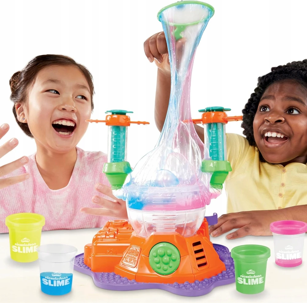PLAY-DOH SLIME TORTŲ RINKINYS DIDELI LABORATORIJOS BURUBULĖLIAI + 4 VAMZDELIAI