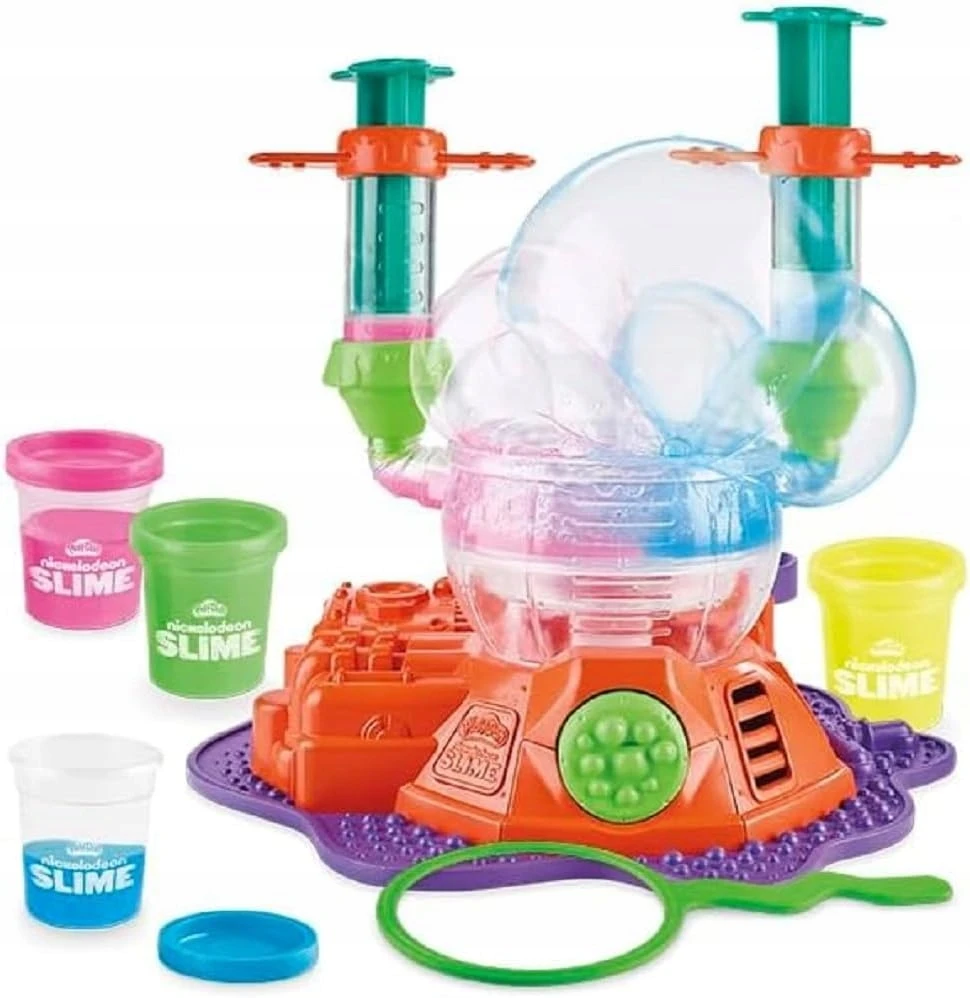 PLAY-DOH SLIME TORTŲ RINKINYS DIDELI LABORATORIJOS BURUBULĖLIAI + 4 VAMZDELIAI