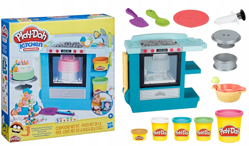 Hasbro PLAY DOH plastilino rinkinys Rising Cake Oven, F13215L0
